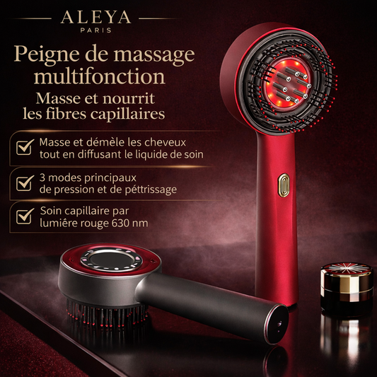 Electric Vibration Massage Comb Red Light Therapy Hair Growth Massage Scalp Brush anti Hair Loss Liquid Oil Applicator Hair Care
