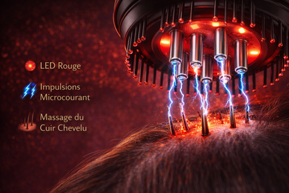 Electric Vibration Massage Comb Red Light Therapy Hair Growth Massage Scalp Brush anti Hair Loss Liquid Oil Applicator Hair Care