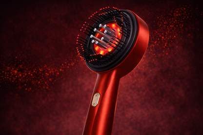 Electric Vibration Massage Comb Red Light Therapy Hair Growth Massage Scalp Brush anti Hair Loss Liquid Oil Applicator Hair Care
